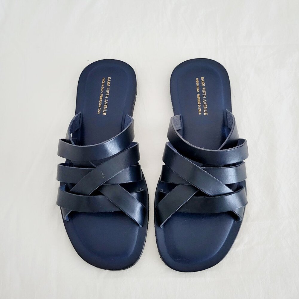 Saks Fifth Avenue Leather Sandals Sz 10M